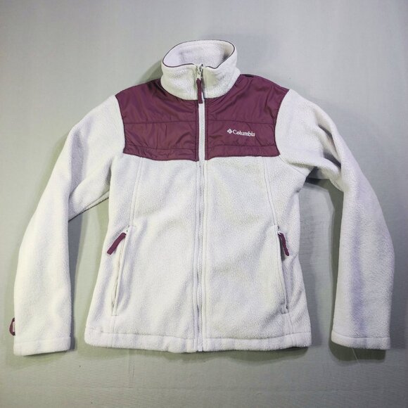 Columbia interchange jacket women's size XS light lilac and maroon - Picture 1 of 13